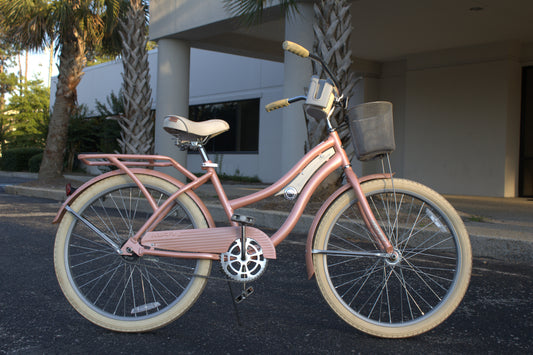 24in Peach Beach Cruiser